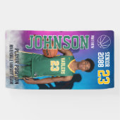 Basketball High School Senior Night Sports Display Banner (Horizontal)