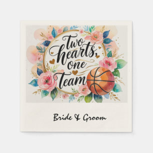 Basketball Hochzeitthema Serviette