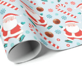 Basketball Holiday Geschenk Geschenkpapier (Rolleneckpunkt)