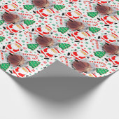 Basketball Holiday Geschenk Geschenkpapier (Ecke)