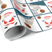 Basketball Holiday Geschenk Geschenkpapier (Rolleneckpunkt)