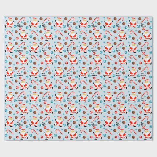 Basketball Holiday Geschenkpapier (Flach)