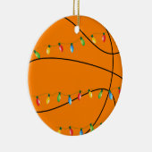 Basketball Holiday Ornament mit Lichtern (Rechts)
