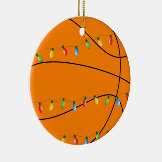 Basketball Holiday Ornament mit Lichtern (Rechts)