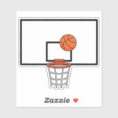 Basketball Hoop Aufkleber (Blatt)