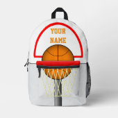 Basketball Hoop -  Bedruckter Rucksack (Vorderseite)