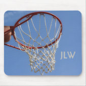 Basketball Hoop Blue Sky Personalisiert fotografis Mousepad (Vorne)