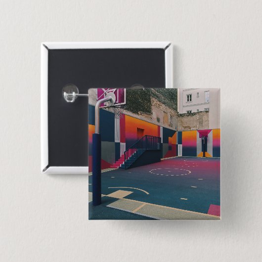 Basketball Hoop Button (Vorne & Hinten)