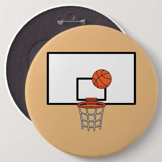 Basketball Hoop Button (Vorne & Hinten)