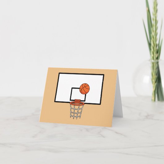 Basketball Hoop Dankeskarte (Vorderseite)