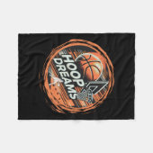 Basketball Hoop Dreams Aktiv Fleecedecke (Vorderseite (Horizontal))