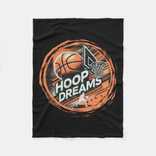 Basketball Hoop Dreams Aktiv Fleecedecke