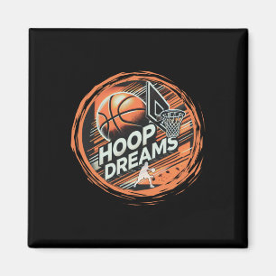 Basketball Hoop Dreams Aktiv Magnet