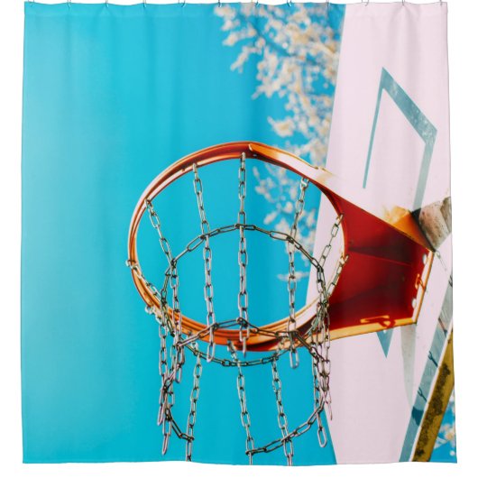 Basketball Hoop Duschvorhang (Vorderseite)