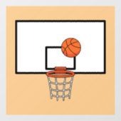 Basketball Hoop Fensteraufkleber (Blatt)