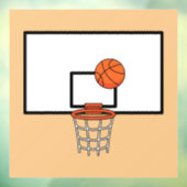 Basketball Hoop Fensteraufkleber (Blatt 3)