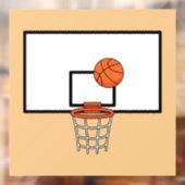 Basketball Hoop Fensteraufkleber (Blatt 2)