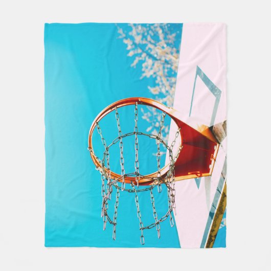 Basketball Hoop Fleecedecke (Vorderseite)