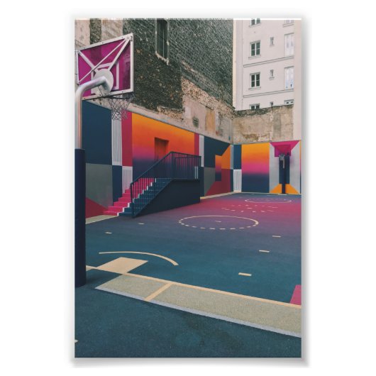 Basketball Hoop Fotodruck (Vorne)