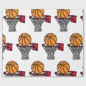 Basketball Hoop Geschenkpapier (Flach)