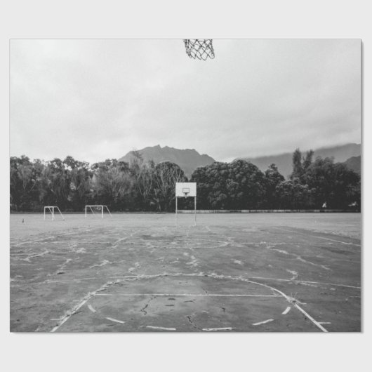 Basketball Hoop Geschenkpapier (Flach)