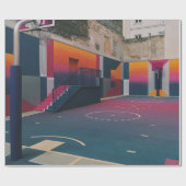 Basketball Hoop Geschenkpapier (Flach)