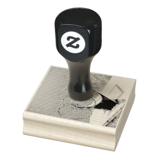 Basketball Hoop Gummistempel (Stempel)