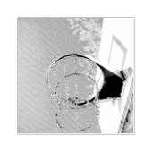 Basketball Hoop Gummistempel (Prägung)