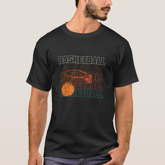 Basketball Hoop Hoops Coach Team Basketball Player T-Shirt (Vorderseite)