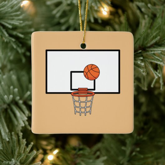 Basketball Hoop Keramikornament (Baum)