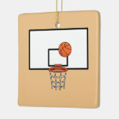 Basketball Hoop Keramikornament (Links)
