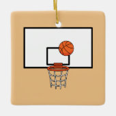 Basketball Hoop Keramikornament (Vorderseite)