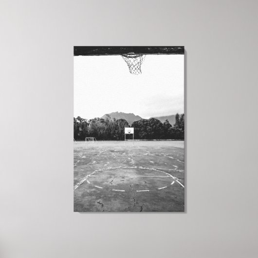 Basketball Hoop Leinwanddruck (Vorderseite)