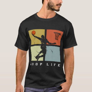 Basketball Hoop Life Player Retro Geschenk Männer T-Shirt