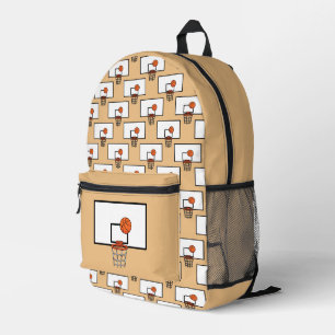 Basketball Hoop Muster Bedruckter Rucksack