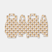 Basketball Hoop Muster Geschenkschachtel (Ungefaltet)