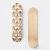 Basketball Hoop Muster Skateboard (Vorderseite)