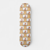 Basketball Hoop Muster Skateboard (Vorne)