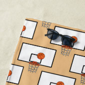 Basketball Hoop Muster Strandtuch (Beispiel)