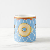 Basketball Hoop Net_blue_Donut Dunk It! Kaffeetasse (Mittel)