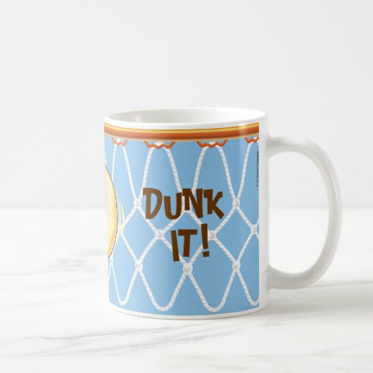 Basketball Hoop Net_blue_Donut Dunk It! Kaffeetasse (Rechts)