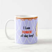 Basketball Hoop Net_Donut_I Liebe Dunking Kaffeetasse (Links)