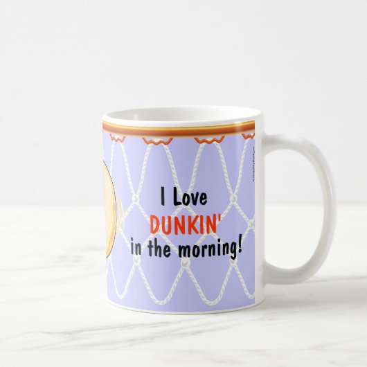 Basketball Hoop Net_Donut_I Liebe Dunking Kaffeetasse (Rechts)