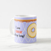 Basketball Hoop Net_Donut_I Liebe Dunking Kaffeetasse (Vorderseite Links)