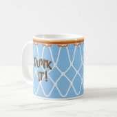 Basketball Hoop Net_Dunk it!_blue_jumpstart! Kaffeetasse (Vorderseite Links)