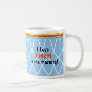 Basketball Hoop Net_I Liebe Dunkin'_blau Kaffeetasse