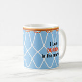 Basketball Hoop Net_I Liebe Dunkin'_blau Kaffeetasse (VorderseiteRechts)
