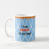 Basketball Hoop Net_I Liebe Dunkin'_blau Kaffeetasse (Links)