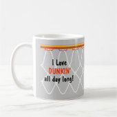 Basketball Hoop Net_I Liebe Dunkin'_grau Kaffeetasse (Links)