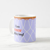 Basketball Hoop Net_I Liebe Dunkin'_lavender Kaffeetasse (Vorderseite Links)